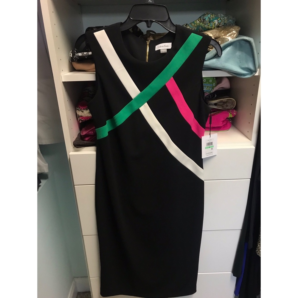 *NWT* Calvin Klein Sleeveless Sheath Dress, size 8